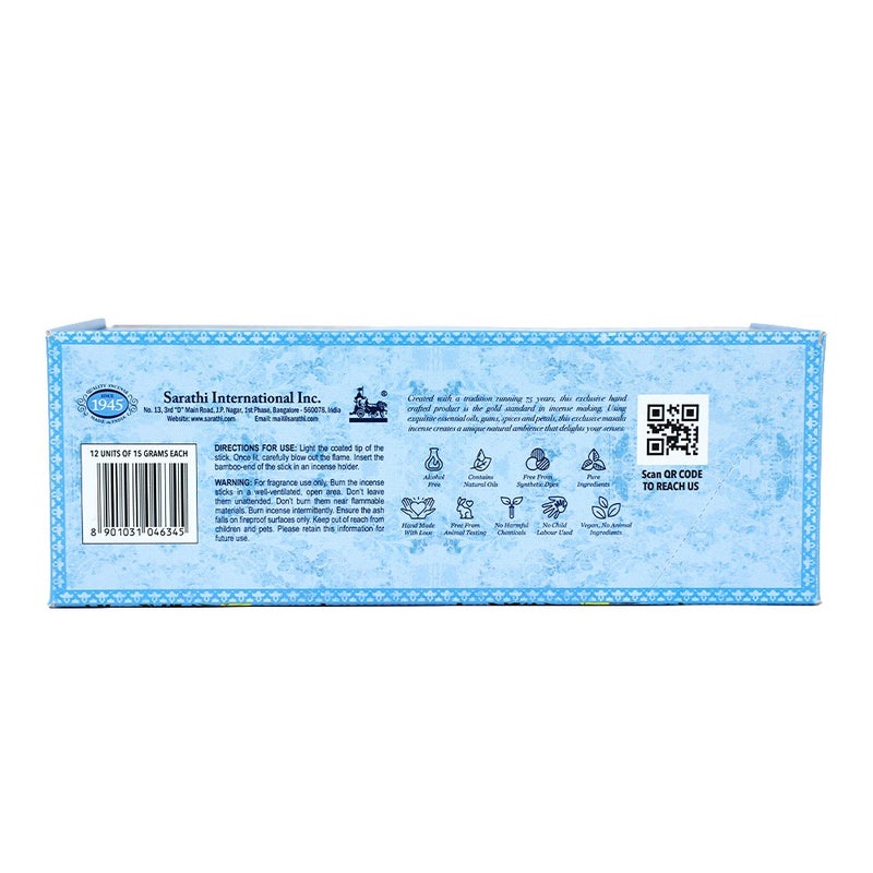Tulasi Exclusive Masala Good Karma Incense Sticks (Agarbatti) for Pooja, Prayer, Meditation & Home Fragrance, 15g, Pack of 12 (1 outer) - Image 3