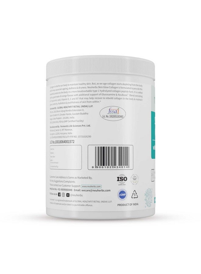 Neuherbs Collagen Supplement - 200 Gram, Orange Flavour |Skin Glow Marine Collagen Powder for Women & Men | Collagen with Hyaluronic Acid, Vitamin E & C, Biotin | Supports Glowing & healthy skin. - Image 2