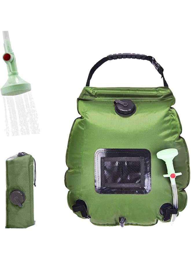 HOOKOR Solar Shower Bag 5 Gallons/20L Portable Camping Shower Bag With Removable Hose And On Off Switchable Shower Head For Summer Camping Beach Swimming Outdoor Traveling Hiking - Image 1