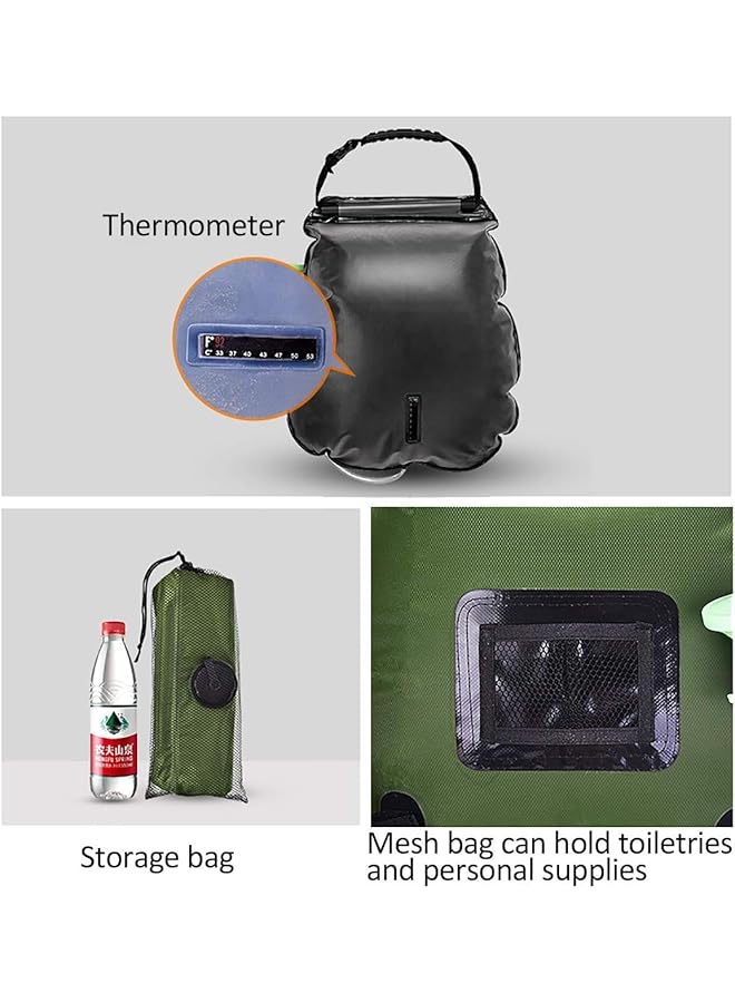 HOOKOR Solar Shower Bag 5 Gallons/20L Portable Camping Shower Bag With Removable Hose And On Off Switchable Shower Head For Summer Camping Beach Swimming Outdoor Traveling Hiking - Image 2