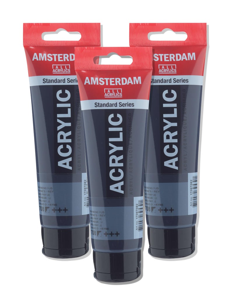 Amsterdam Standard Series Acrylic Tube 120ml Paynes Grey 708 17097082 - Image 3