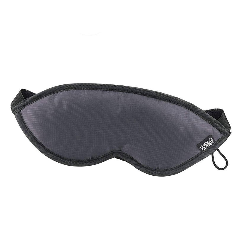Lewis N. Clark Comfort Eye Mask + Sleep Aid to Block Light for Travel, Airplane, Hotel, Airport, Insomnia + Headache Relief with Adjustable Straps, Gray - Image 1