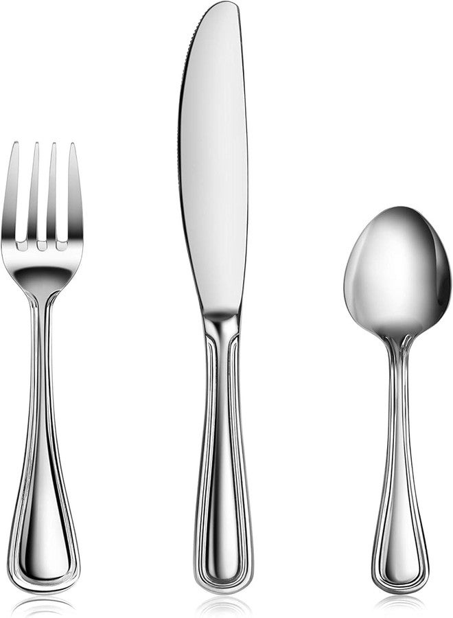 New Star Foodservice 58864 Slimline Pattern, 18/0 Stainless Steel, 36-Piece Flatware Set - Image 1