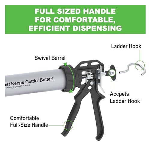 Albion Engineering Company B12S20 B-Line Manual Sausage Caulking Gun, 20 oz, 12:1 Drive - Image 3
