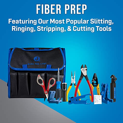 Jonard Tools TK-120 Fiber Prep Kit - 12 Piece Fiber Optic Cable Access and Termination Tools Set with Stripping, Ringing, and Cutting Tools - Image 2