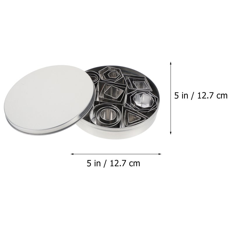 2 Sets of Stainless Steel Candy Cake Molds Cookie DIY Baking Molds ( ) - Image 3