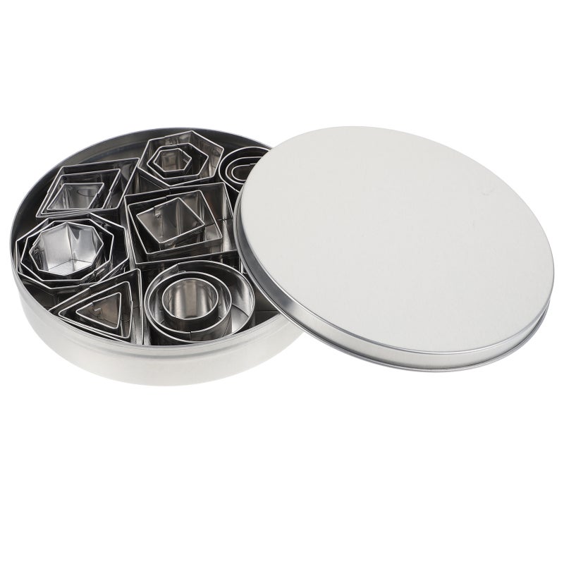 2 Sets of Stainless Steel Candy Cake Molds Cookie DIY Baking Molds ( ) - Image 1