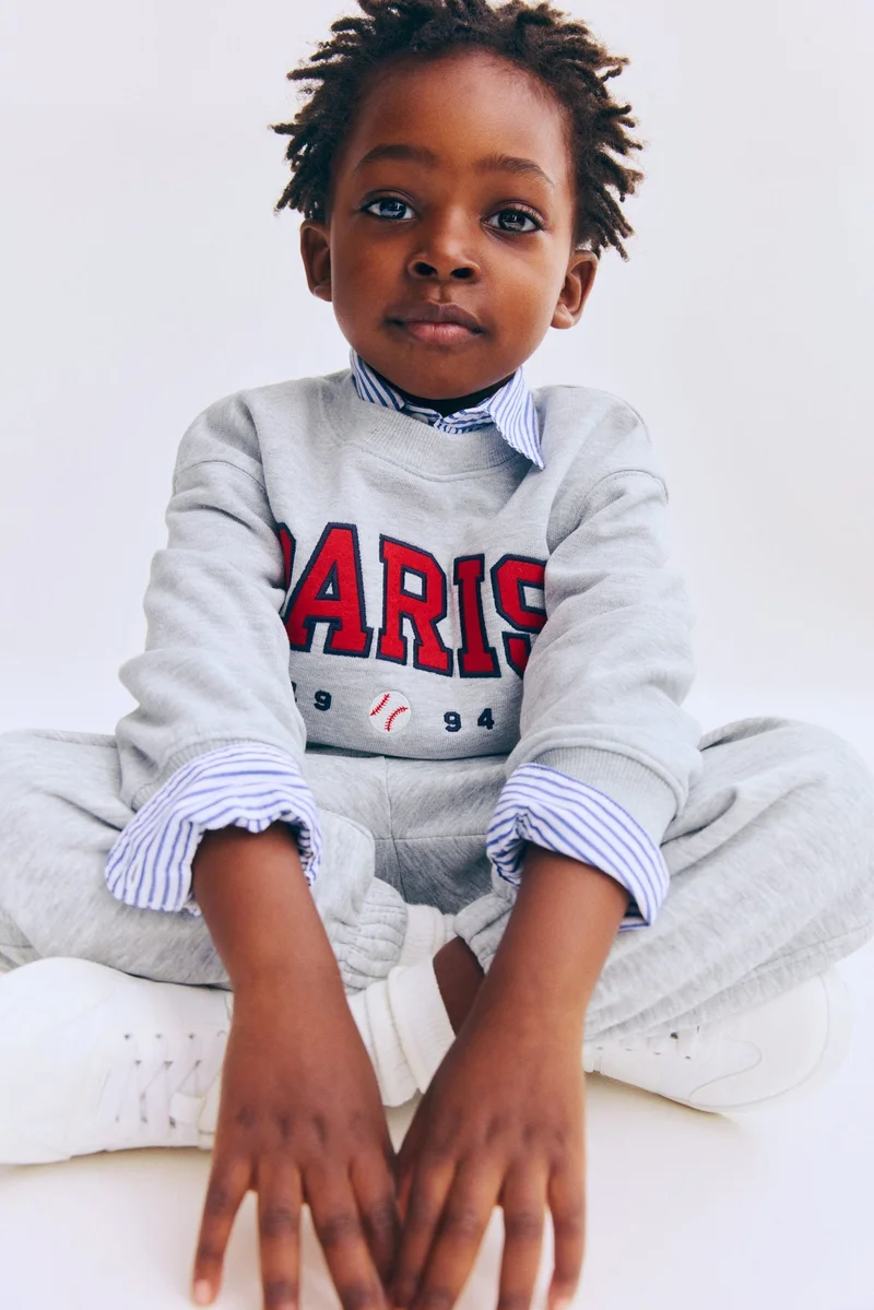 H&M Printed crew-neck sweatshirt