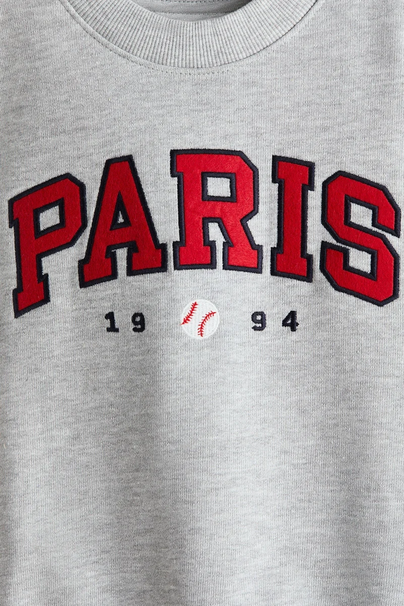 H&M Printed crew-neck sweatshirt