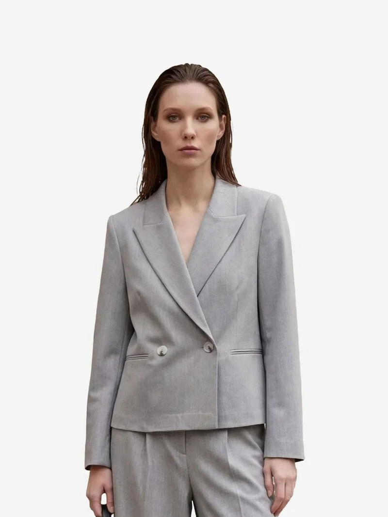 MY FASHION MY FASHION Classic Buttoned Blazer