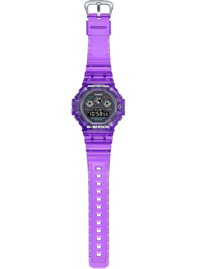 CASIO ساعة كاسيو جي شوك - DW-5900JT-6DR بقرص شفاف، حزام بنفسجي - Image 2