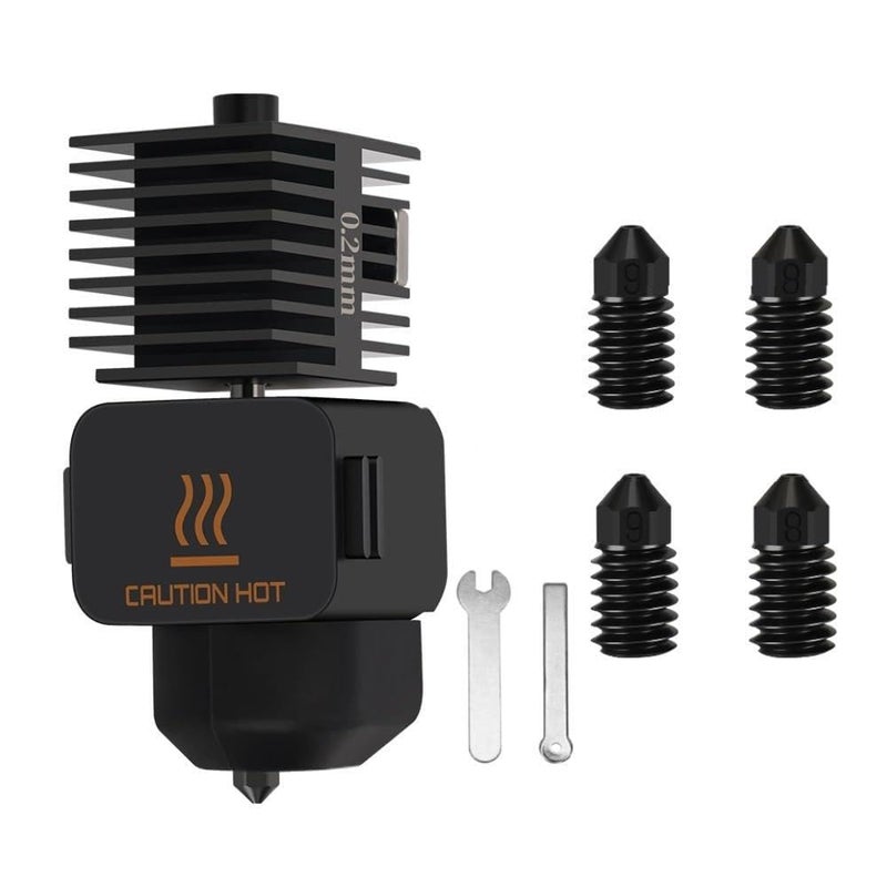 Bambu Lab A1 A1 Mini V2 مجموعة ترقية الطرف الساخن 3 قطع فوهة طرف ساخن من الفولاذ المقوى بالنحاس 2246 - Image 1