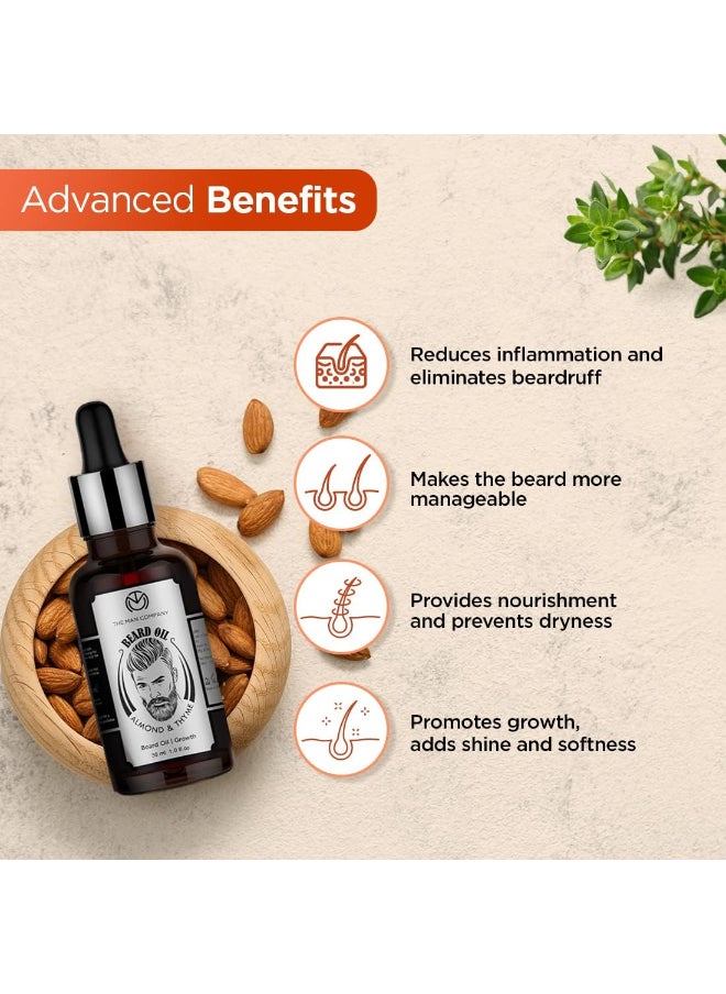 The Man Company - Almond And Thyme Beard Oil, 30 ML - Image 1