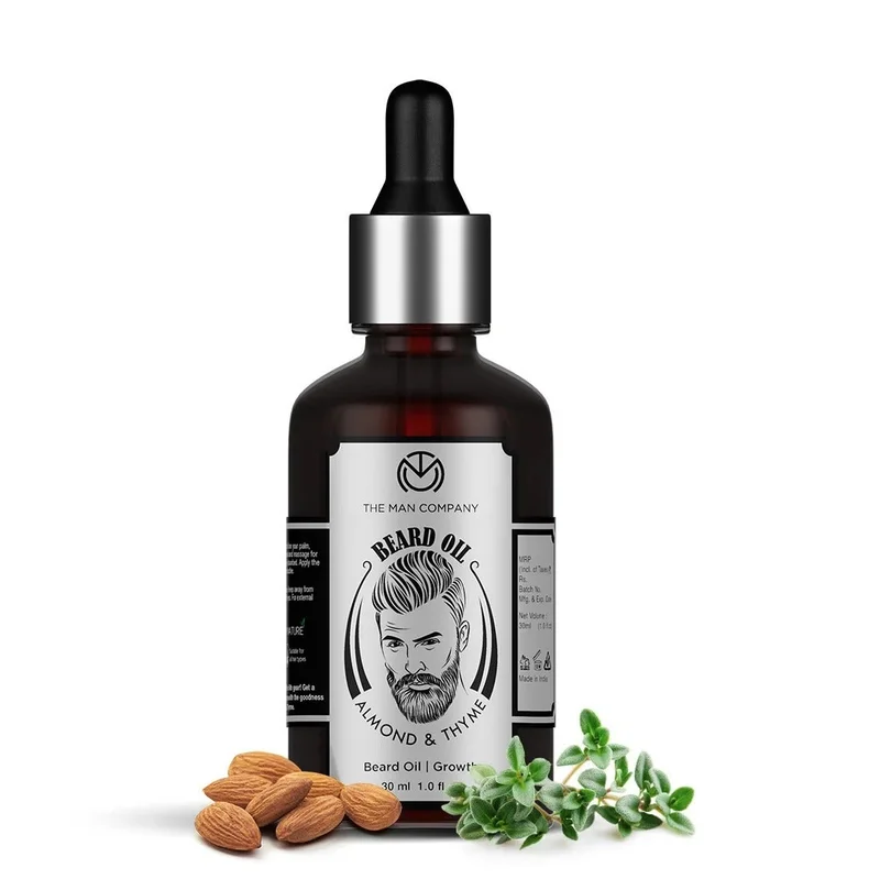 The Man Company Almond And Thyme Beard Oil