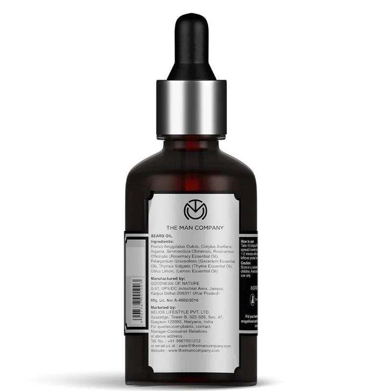 The Man Company  Almond And Thyme Beard Oil for Men | Best Price UAE