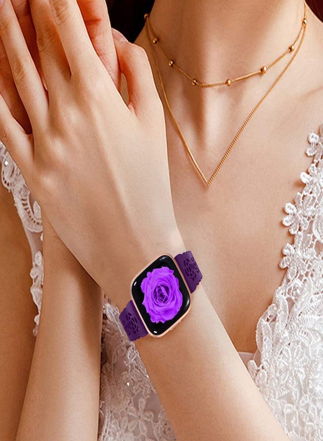 أساور سيليكون متوافقة مع Fitbit Versa 4/Versa 3/Sense 2/Sense، سوار معصم رياضي بديل قابل للتعديل مصنوع من السيليكون الناعم والمسامي، مناسب للرجال والنساء 401 - Image 5