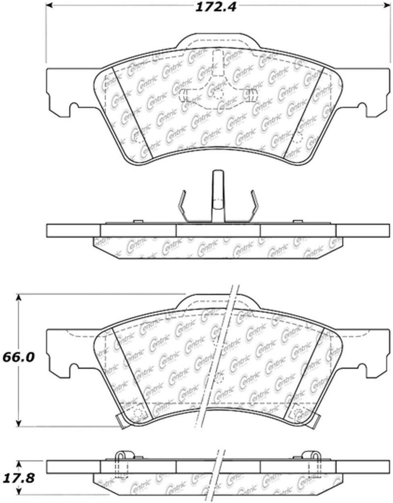 Centric Parts 106.08570 Front Brake Pad - Image 3