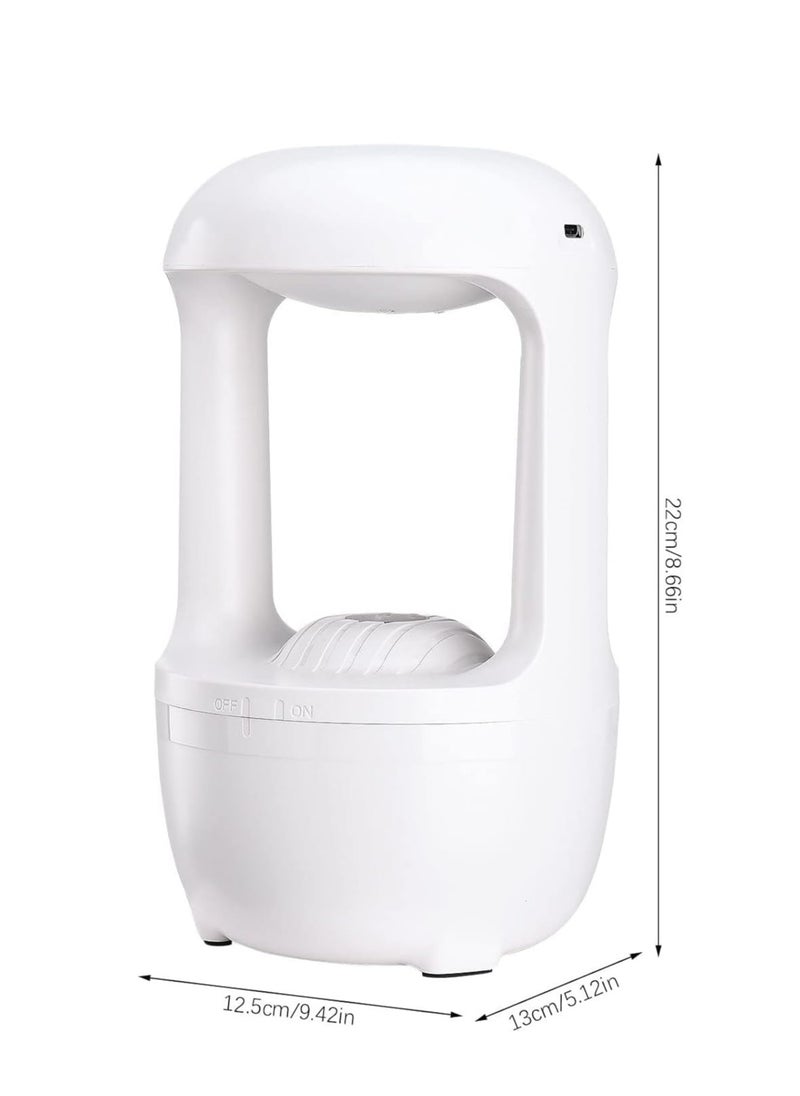 Plan A Smart Anti-Gravity Humidifier – 500ml Countercurrent Mist Fountain, Dual LED Light, Ultrasonic Cool Fog, Stylish and Energy Saving Design, Perfect for Bedrooms and Offices  - Image 3