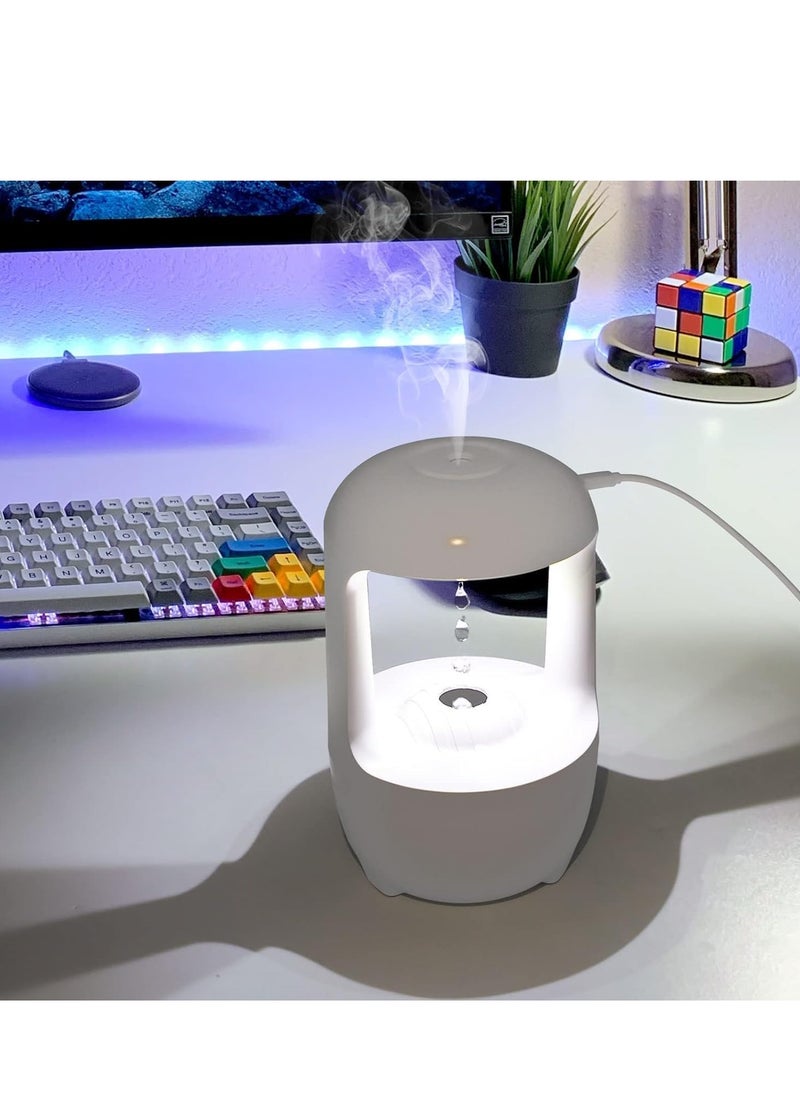 Plan A Smart Anti-Gravity Humidifier – 500ml Countercurrent Mist Fountain, Dual LED Light, Ultrasonic Cool Fog, Stylish and Energy Saving Design, Perfect for Bedrooms and Offices  - Image 2