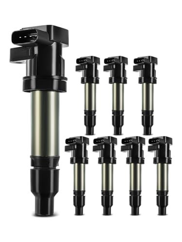 YHTAUTO Set of 8 Ignition Coil Packs Replacement for Cadillac DTS 20072011 SRX XLR 20072009 STS 20072010 Buick Lucerne V8 44L 46L Replace 12602862 - Image 1