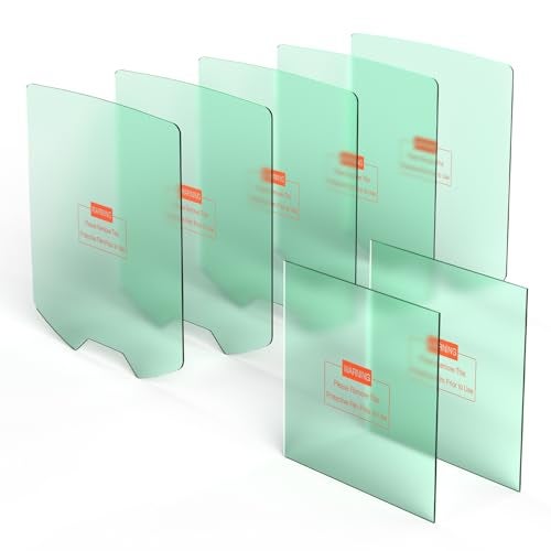 TOOLIOM 5 pcs Replacement Large Viewing Screen Outer Protective Lens and 2 pcs Inner Lens for TL-31800H Welding Helmet - Image 1