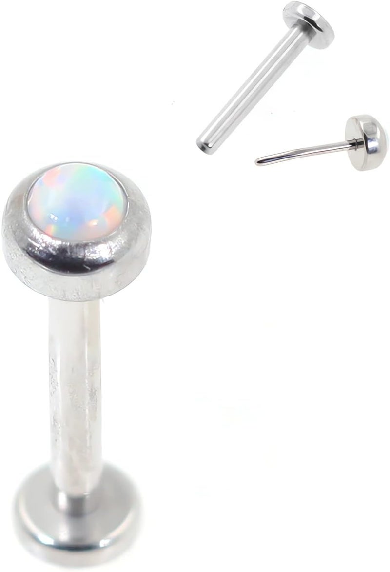 NewkeepsR 20g/18g/16g G23 Titanium Press Fit Threadless Push Pop in Labret Lip Monroe Tragus Earring Stud Piercing - Image 1