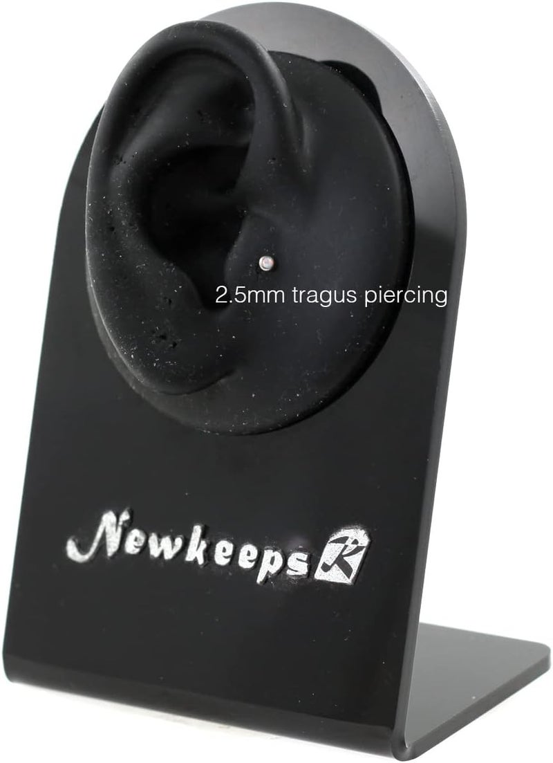 NewkeepsR 20g/18g/16g G23 Titanium Press Fit Threadless Push Pop in Labret Lip Monroe Tragus Earring Stud Piercing - Image 3