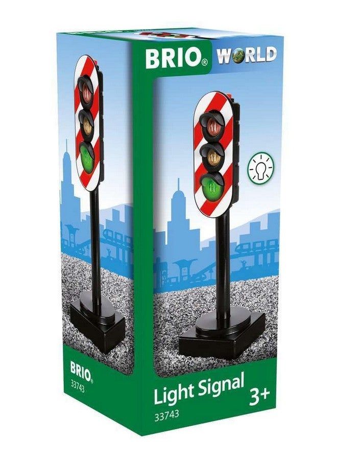 Brio BRIO World 33743 - Light Signal - Wooden Toy Train Accessory for Kids Ages 3 and Up  - Image 1