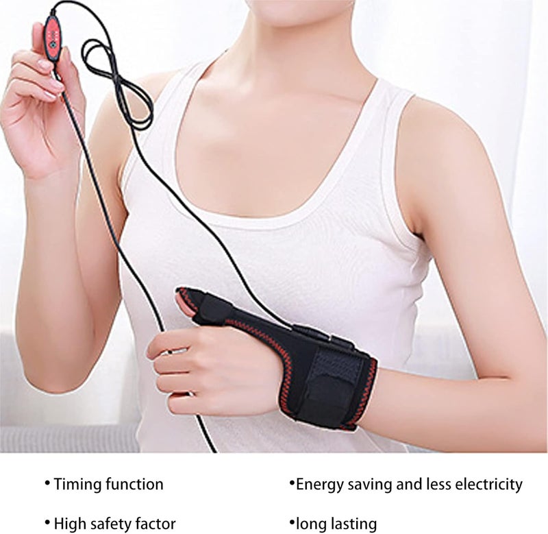 klarako Hand Wrist Heating Pad, Heated Wrist Brace with Thumb Support for Carpal Tunnel Syndrome Arthritis Tendonitis - Image 5