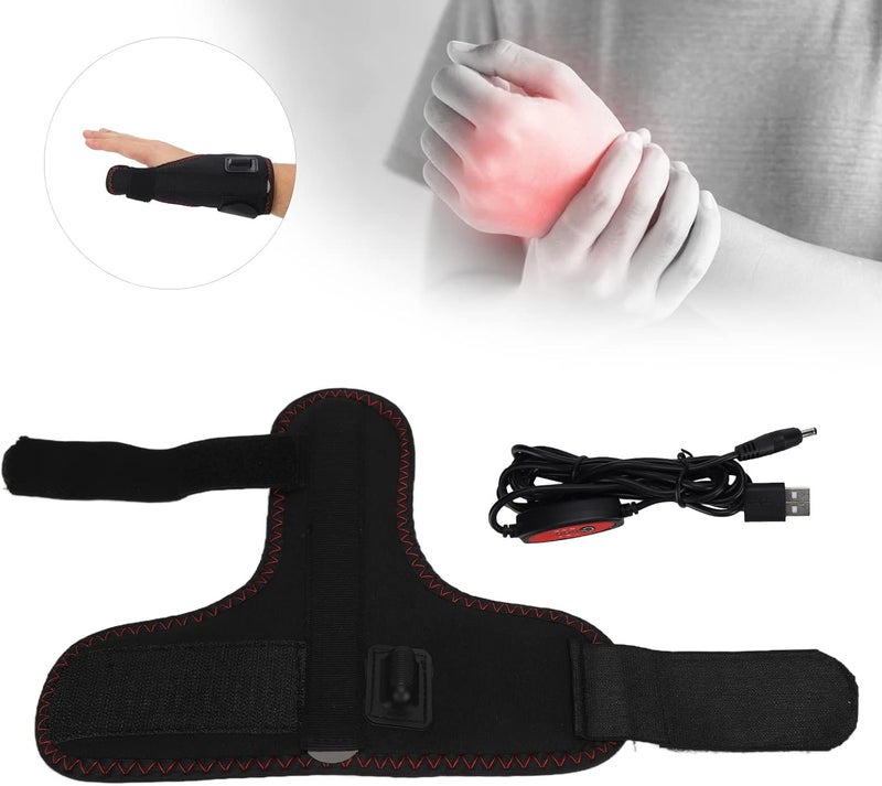 klarako Hand Wrist Heating Pad, Heated Wrist Brace with Thumb Support for Carpal Tunnel Syndrome Arthritis Tendonitis - Image 2
