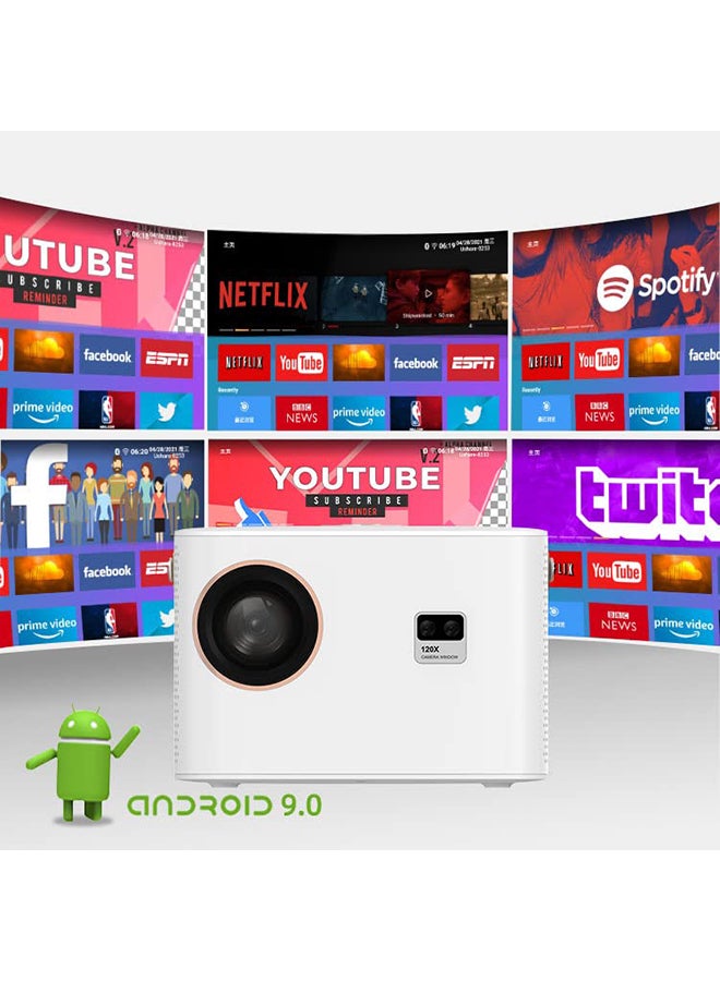 Mini Q9 Android Projector |450 ANSI Full HD 1080PAuto Focus + Auto Keystone| Android 9.0Portable Home Theater Movie Projector - Image 5