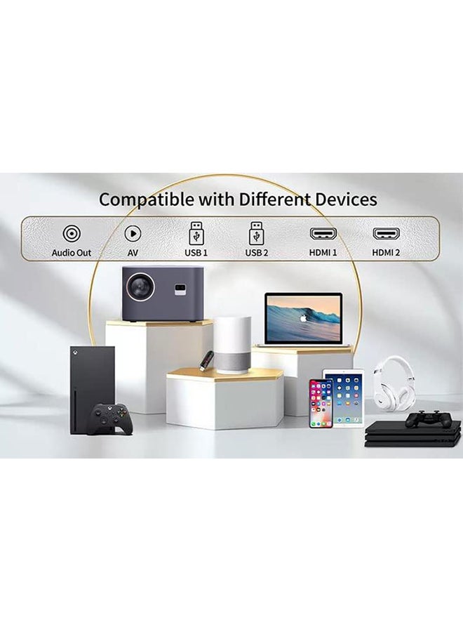 Mini Q9 Android Projector |450 ANSI Full HD 1080PAuto Focus + Auto Keystone| Android 9.0Portable Home Theater Movie Projector - Image 2