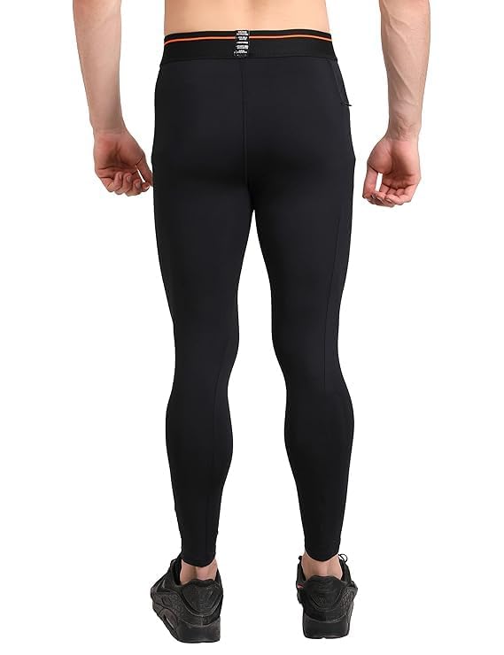 GYMIFIC Fitness Men's Tight, Compression Lower, Gym, Cycling Yoga Pant, Jogging (Medium, Black) - Image 4