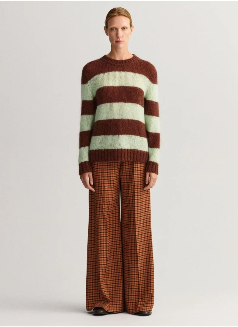 GANT Gant High-Waisted Wide Check Pants