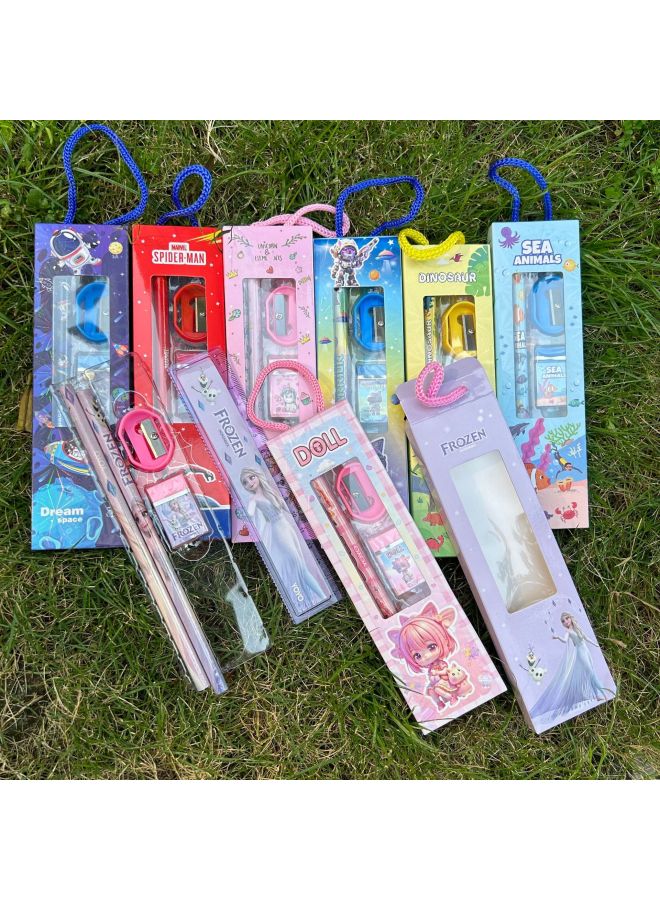 HJ Children's Gift Student Stationery Suit Gift Box School Supplies Pencil Case Pencil Practical Animal Stationery Gift Bag - Image 1