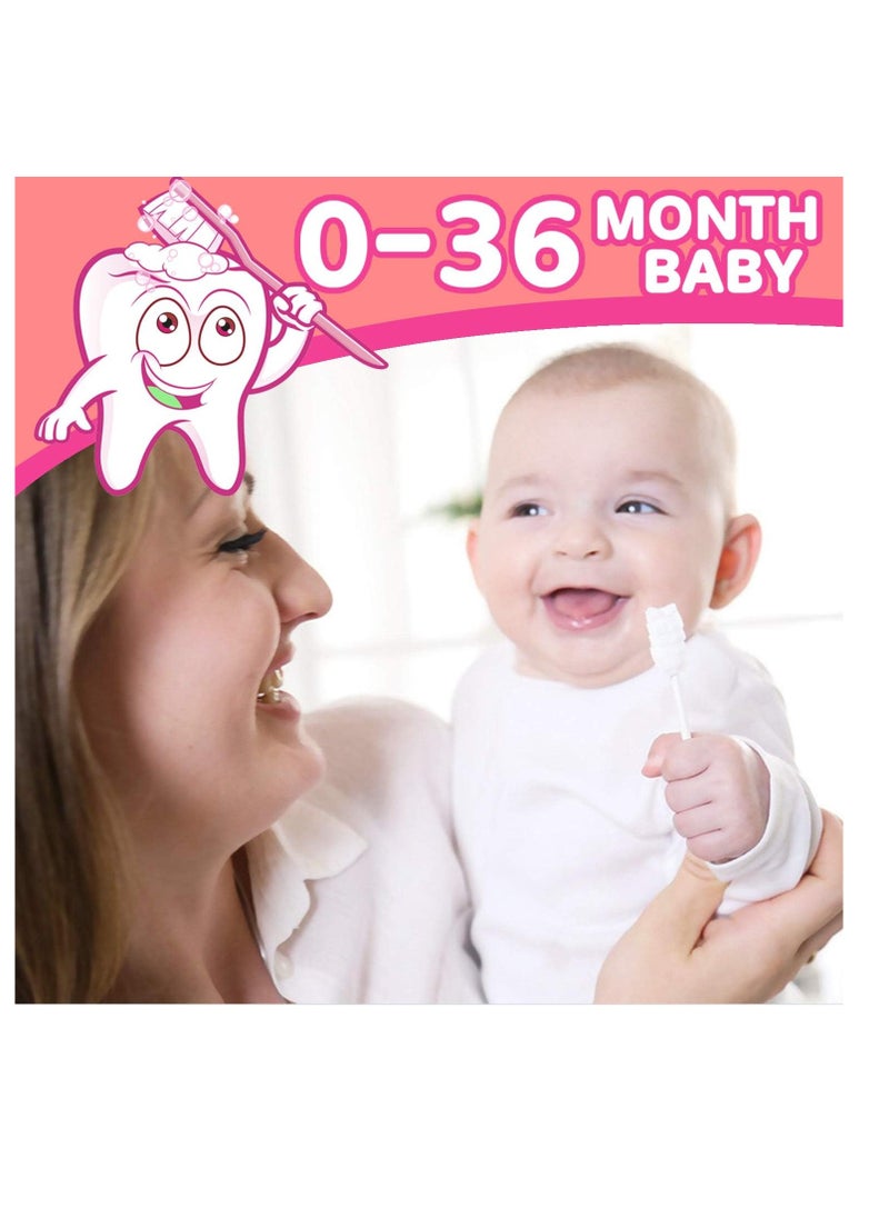 EASICUTI - EASICUTI Tongue Cleaner, Toothbrush, 42Pcs Disposable Infant Clean Baby Mouth,Gauze Gum Cleaner Oral Cleaning Stick Dental Care for 0-36 Month Baby+Free 1 Finger - Image 1