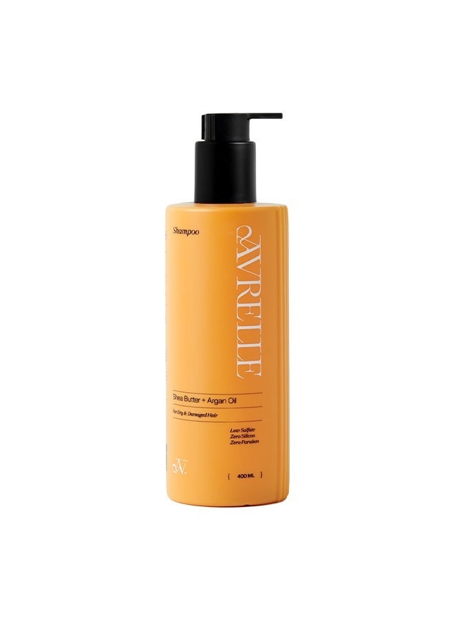 AVRELLE SHEA BUTTER + ARGAN OIL LOW SULFATE SHAMPOO FOR DRY AND DAMAGED HAIR