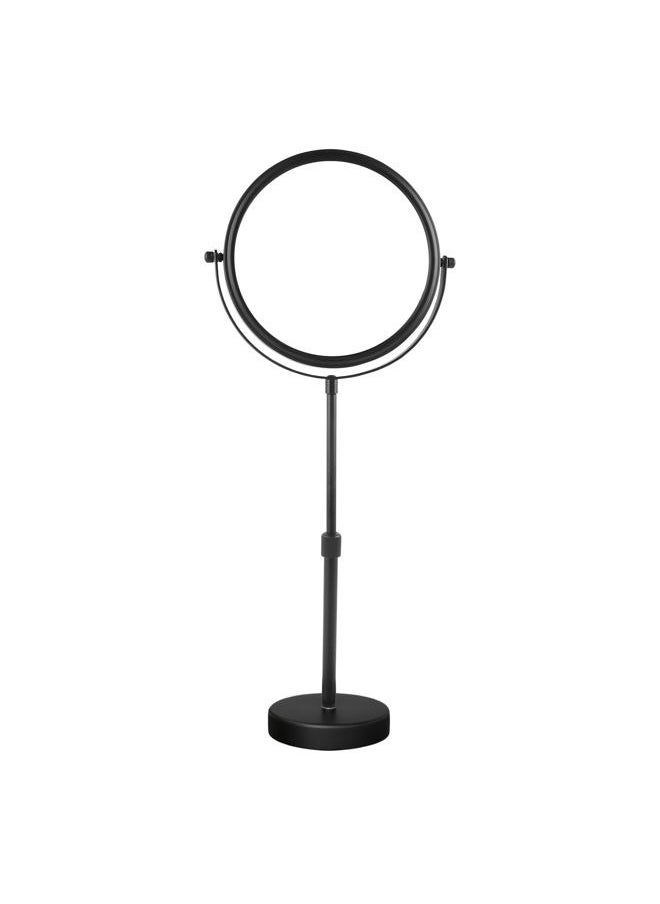 Nicesail Higher Taller Tabletop Makeup Mirror of 8 Inch, 5X Magnified Makeup Mirror Countertop Standing, Height Adjustable, Double Sided Mirror in Matte Black (8 Inch, 5X)…  - Image 1