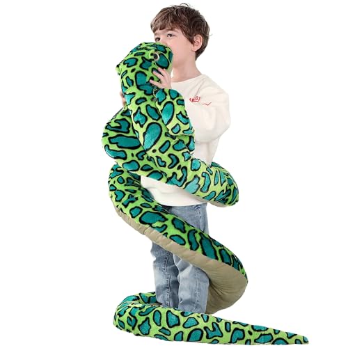IKASA Giant Snake Stuffed Animal Plush Toy106 Large Cobra Cute Jumbo Soft ToysHuge Big Size Fluffy Plushy Fat Oversized PlushieGifts for Kids - Image 1