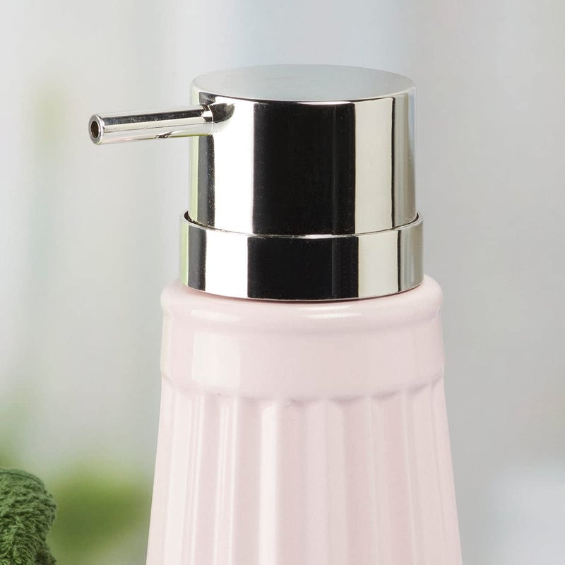 Kookee Ceramic Soap Dispenser with Pump for Kitchen Bathroom Wash Basin Designer Refillable for Liquid Handwash Shampoo Lotion Leakproof Set of 1 7982 - Image 2