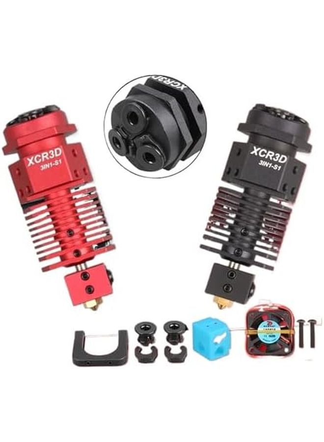 رأس طابعة ثلاثية الأبعاد هوت إند 3 في 1 خارج رأس طباعة جي هيد لتيتان إم كي 8 بوردن إكسترودر أسود مروحة 24 فولت - Image 3