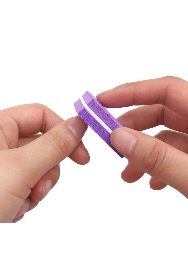 AKOAK 20 Pcs Mini Sponge File Disposable Nail Buffer Block Double Sided Uv Gel Nail Cuticle Removal Sand Block Professional Manicure Tool - Image 5
