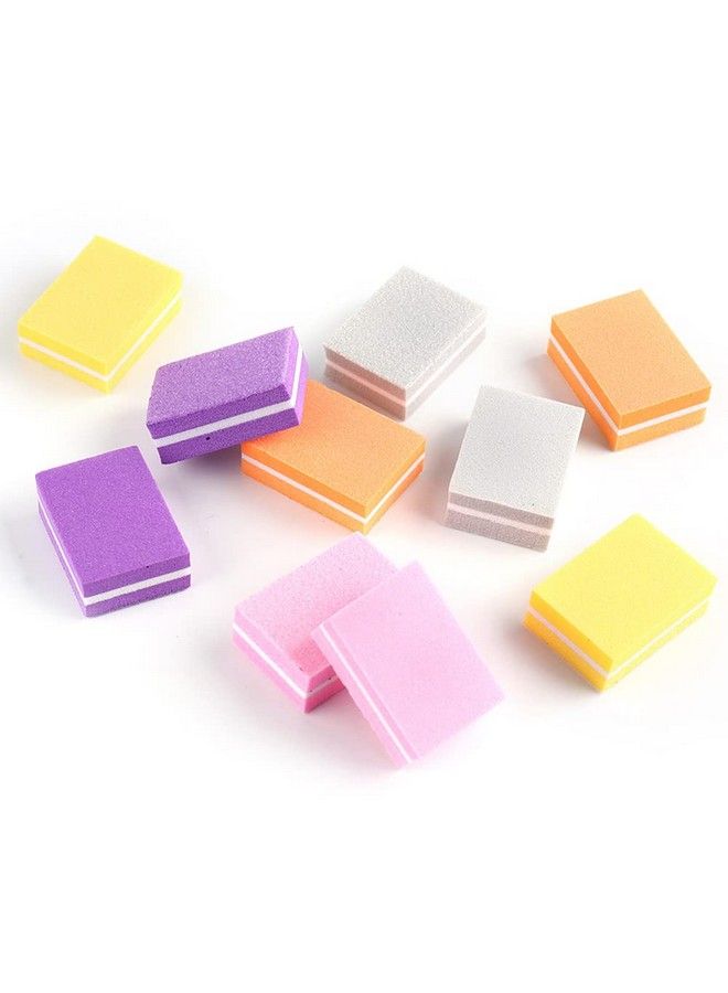 AKOAK 20 Pcs Mini Sponge File Disposable Nail Buffer Block Double Sided Uv Gel Nail Cuticle Removal Sand Block Professional Manicure Tool - Image 4