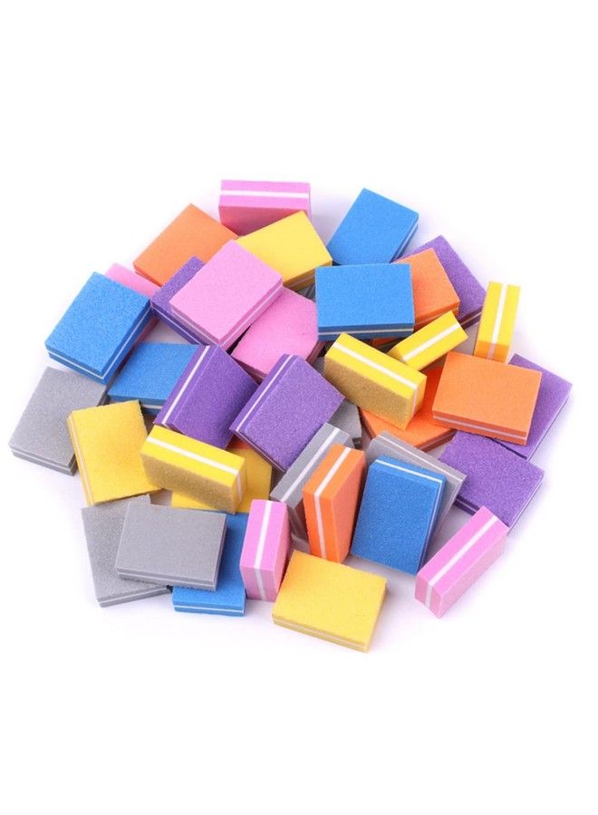 AKOAK 20 Pcs Mini Sponge File Disposable Nail Buffer Block Double Sided Uv Gel Nail Cuticle Removal Sand Block Professional Manicure Tool - Image 1
