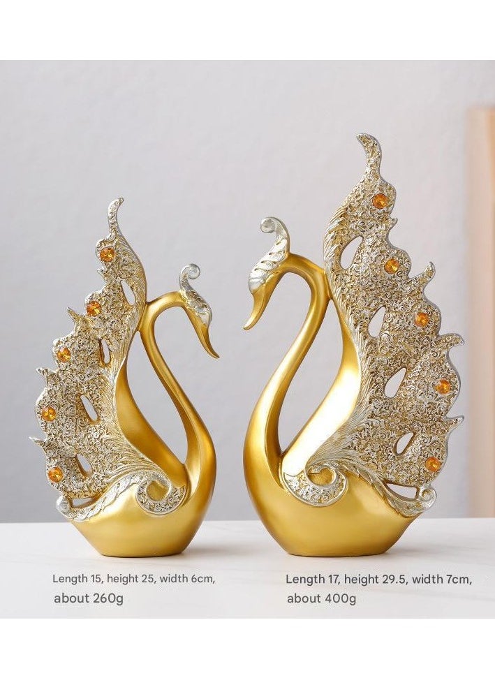 Couple Swan Home Living Room Wine Cabinet Decoration Decoration Decoration Chinese Light Luxury Entrepreneurial Office Resin Crafts - pzsku/Z2354CE23BB3F932619DCZ/45/_/1737343205/00e67fb9-b4da-4aff-966b-0351ee3350bc