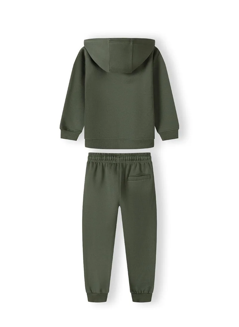 MINOTI Teen Boys Hoodie Tracksuit Set with Raised Urban Print