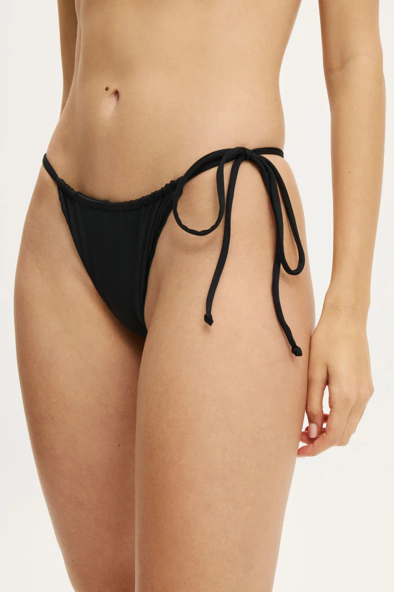 Cotton On SIDE TIE GATHERED BRAZILIAN BIKINI BOTTOM