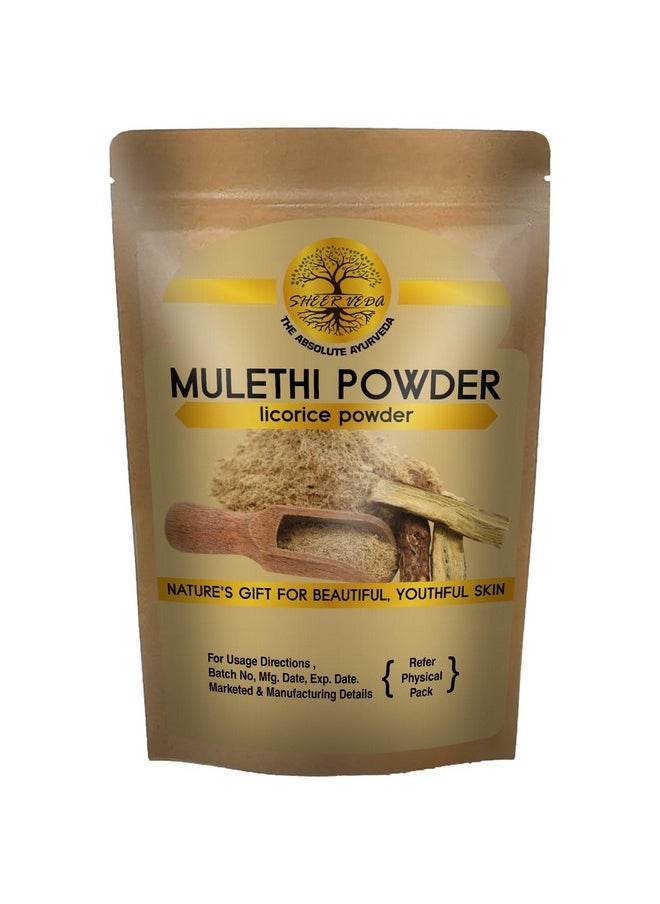 Sheer Veda - Mulethi Powder (Liquorice) Yashimadhu For Body Skin Face And Hair (Mulethi 200 Gms) - Image 1