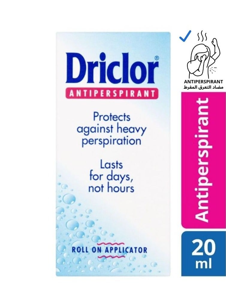 Driclor Antiperspirant Excessive Perspiration 20 ml - Image 1