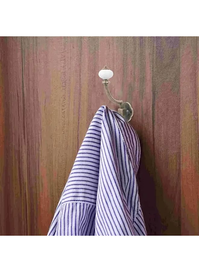 Vintage Bronze Metal Wall Hook Heavy Duty Zinc Alloy Coat Towel Hanger Traditional Design - Image 5